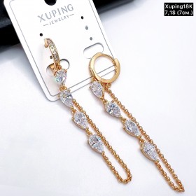 Сережки Xuping18К 20013 ( 7 см.)